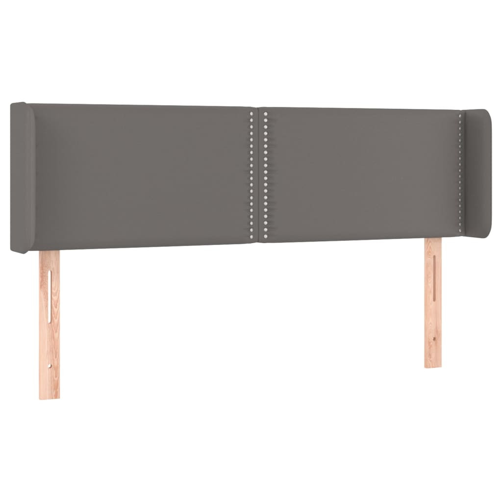 Wezgłowie Szary 147 x 16 x 78/88 cm Sztuczna skóra vidaXL