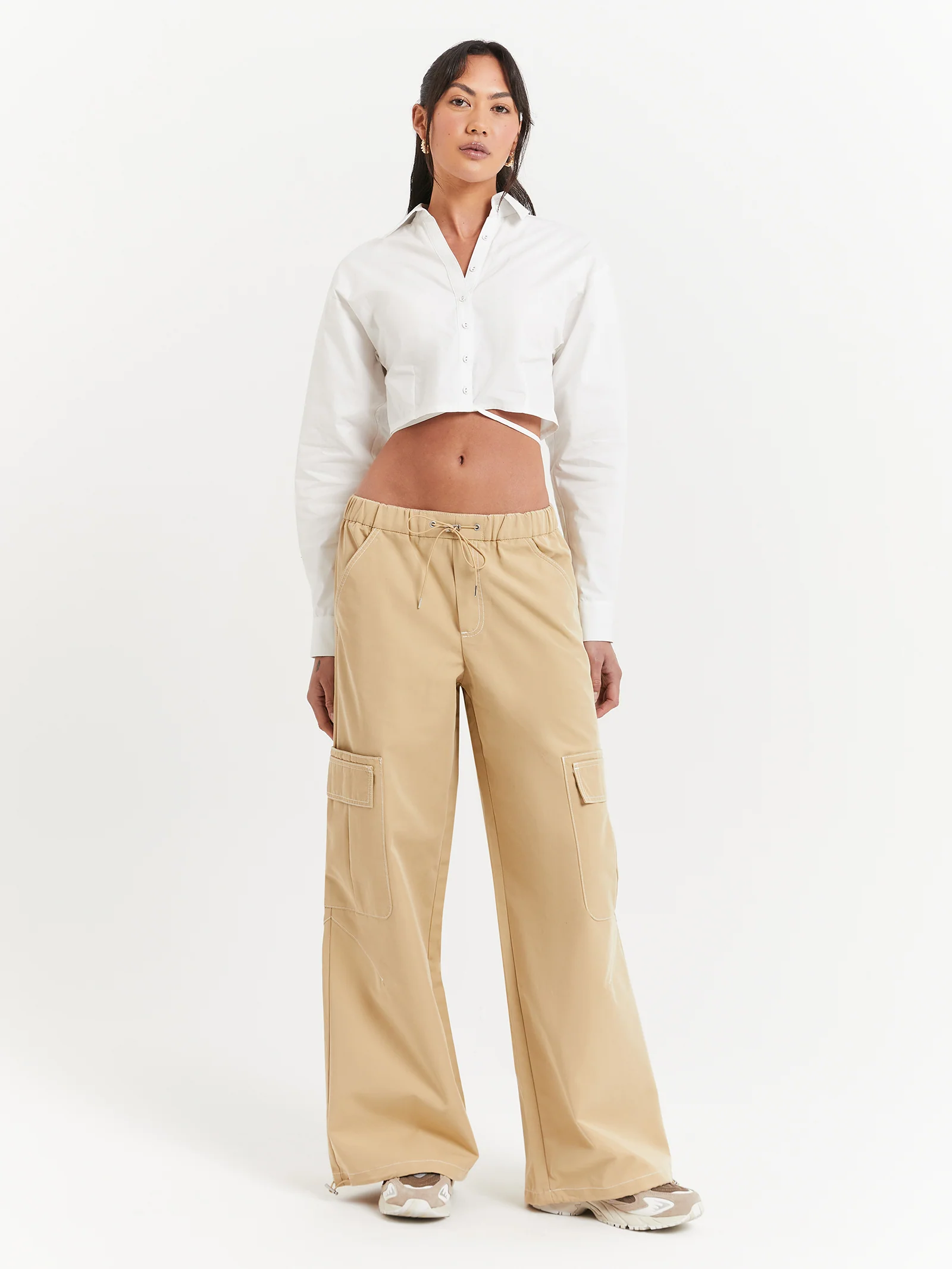 Pia Wide Leg Gathered Pants