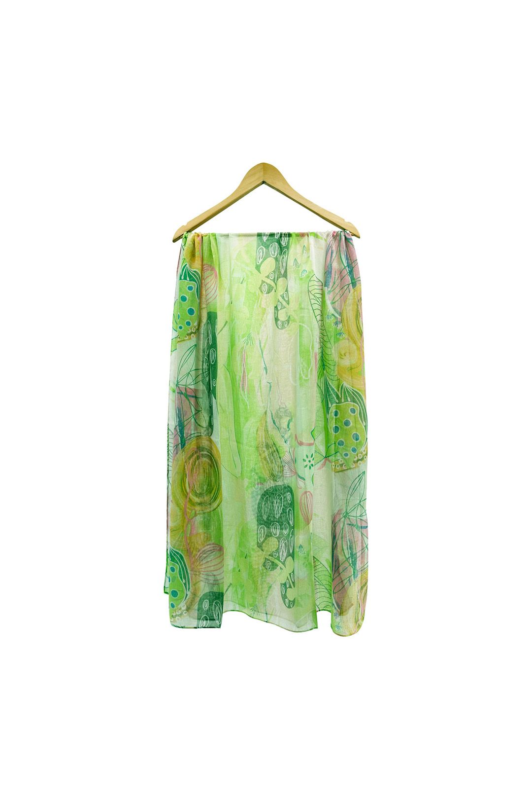 Vellin Abstract Art Print Lightweight Chiffon Scarf