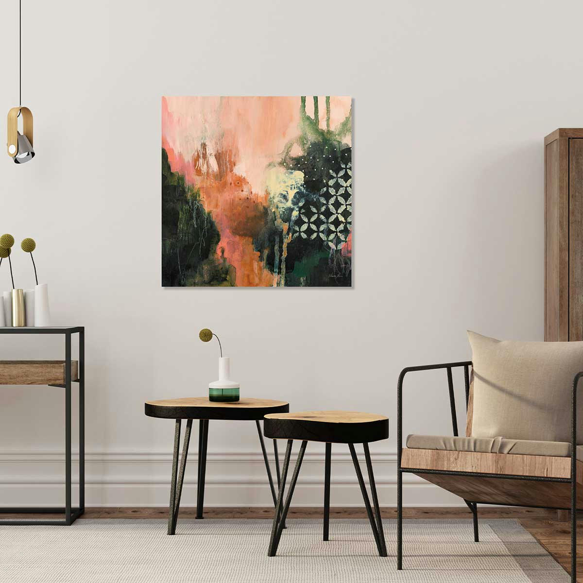 - Tableau Tips brush imprimé sur toile 50x50cm