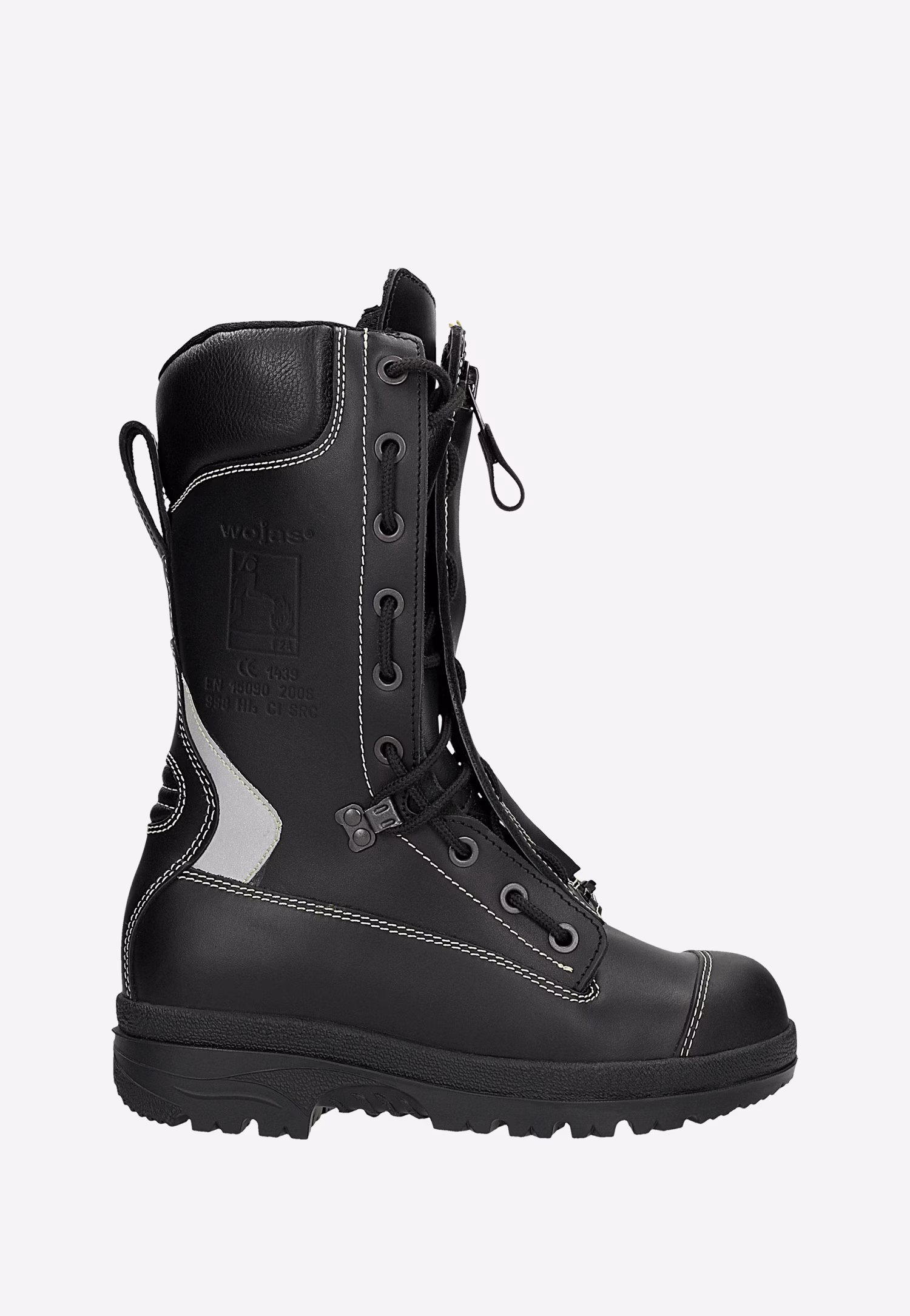 Czarne męskie buty specjalne strażackie