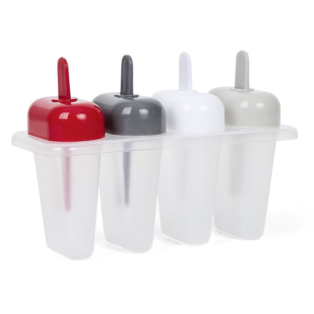 Moule à glace avec manche coloré x 4