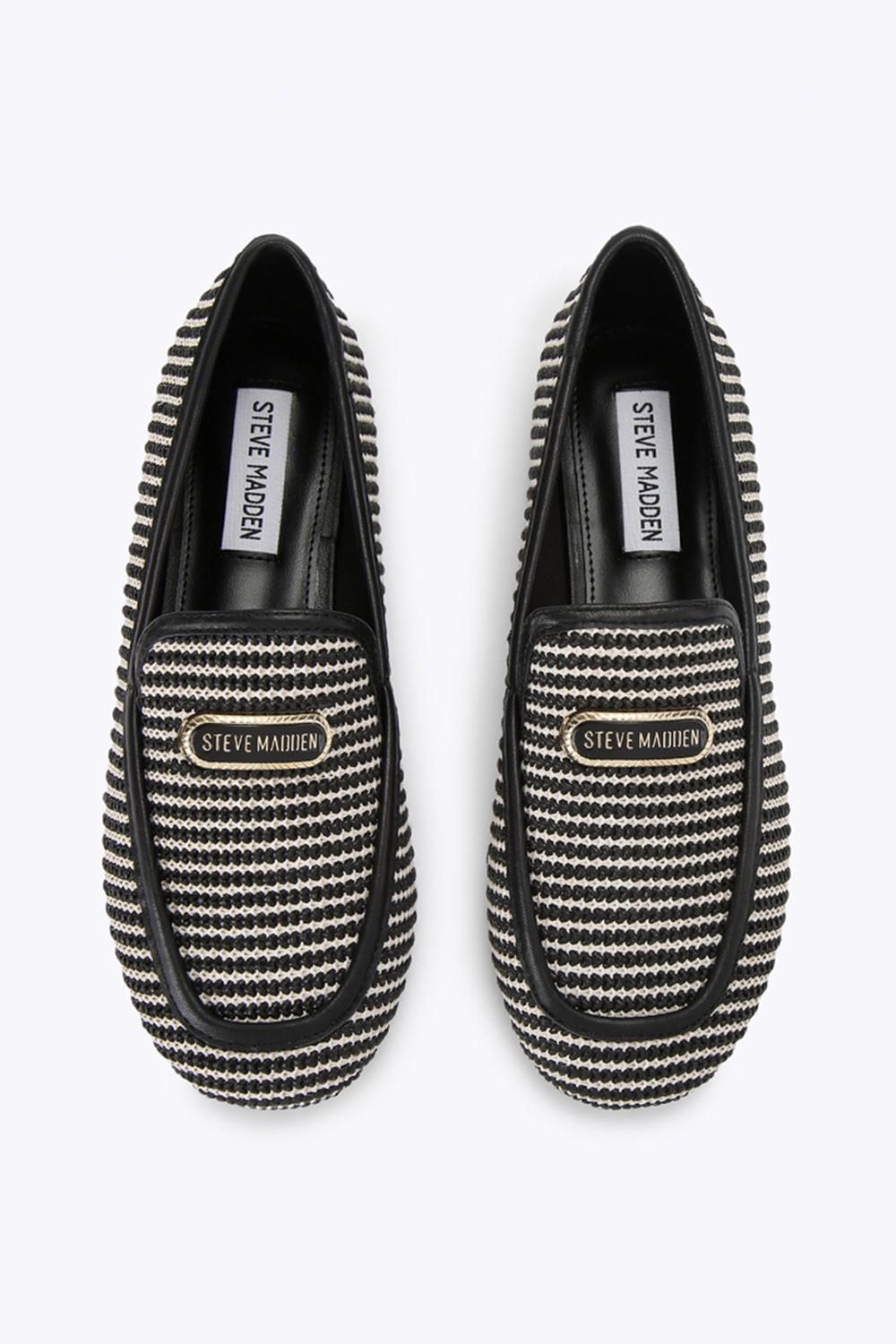 STEVE MADDEN Ridgeview Black Raffia' Flats