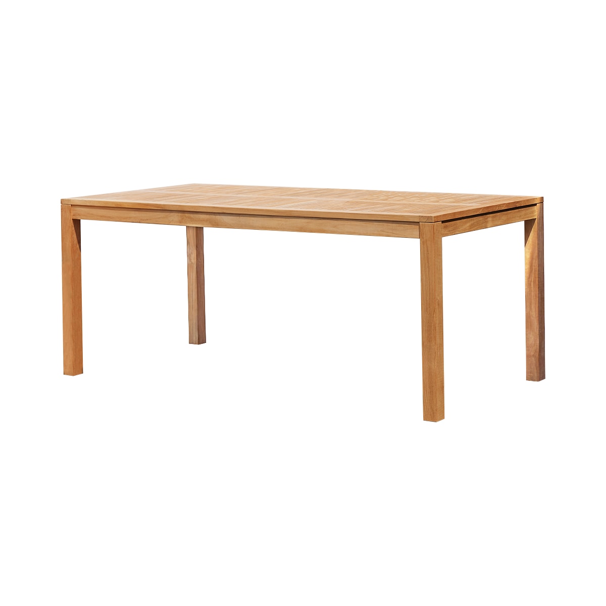 Tikamoon Teo - Massief teakhouten tuintafel voor 6/8 personen. - Naturel