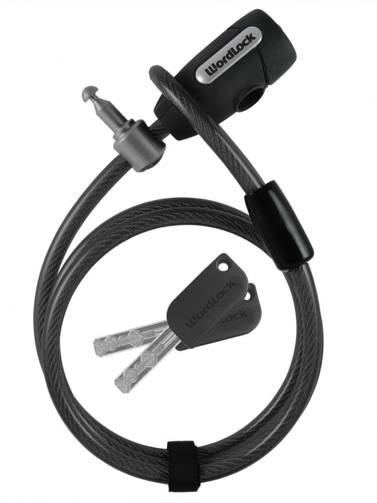 Master Lock Python 6-ft x 3/8-in Adjustable Flexible Keyed Cable Lock, Black