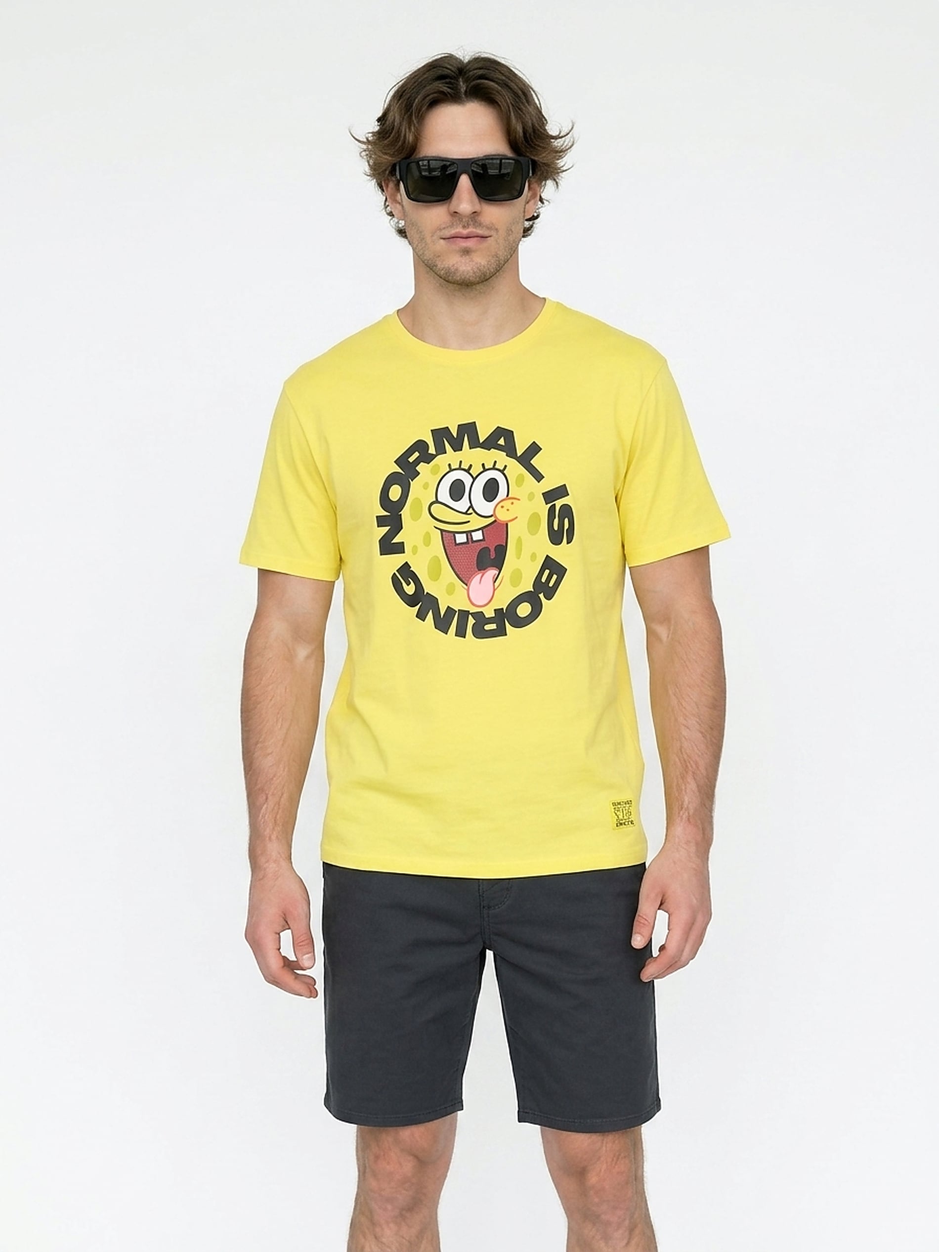 Bawełniana koszulka z nadrukiem SpongeBob