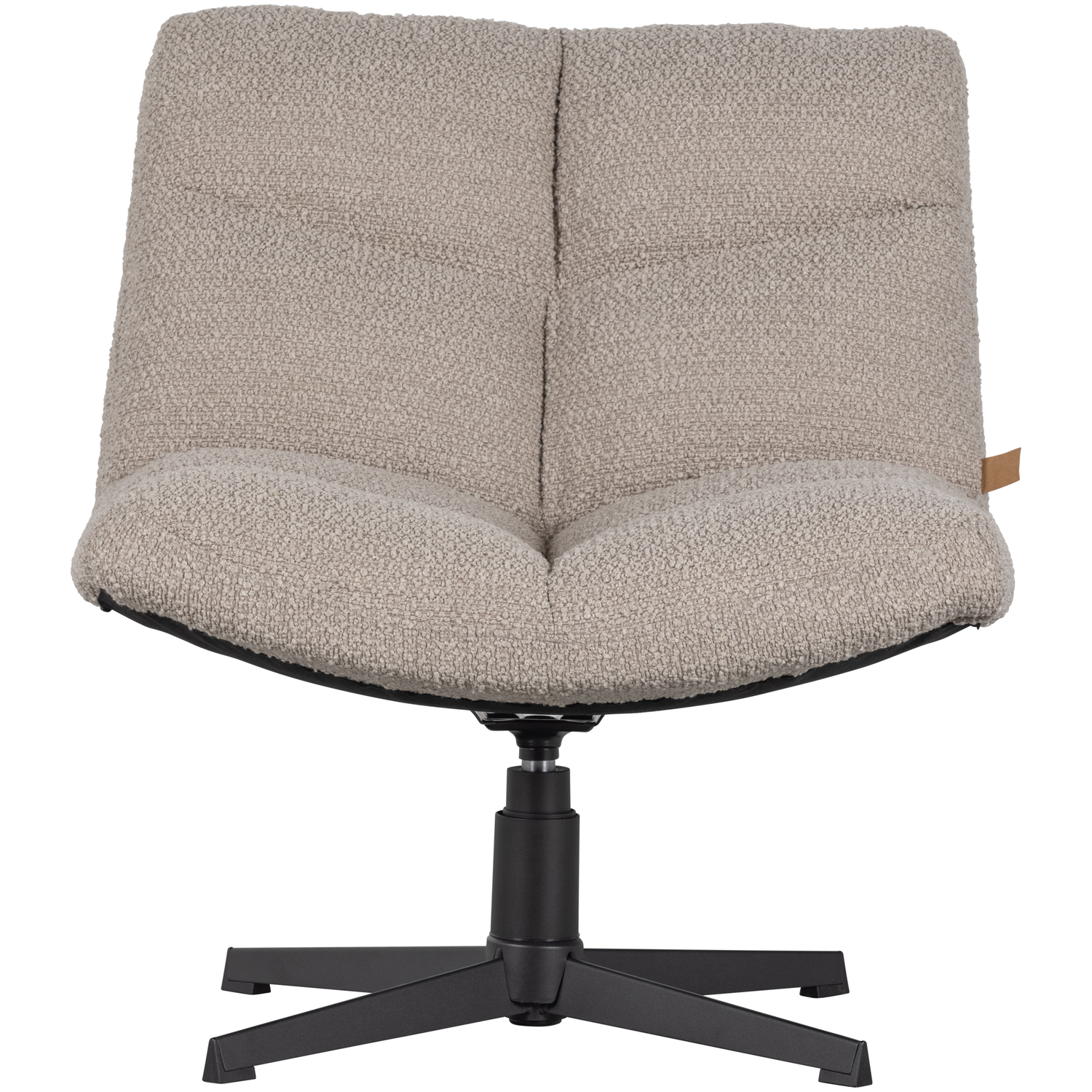 WOOOD draaibare fauteuil Vinny - Bouclé - Zand - 80x75x75