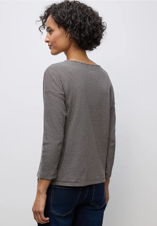 Shirt mit Rippstruktur