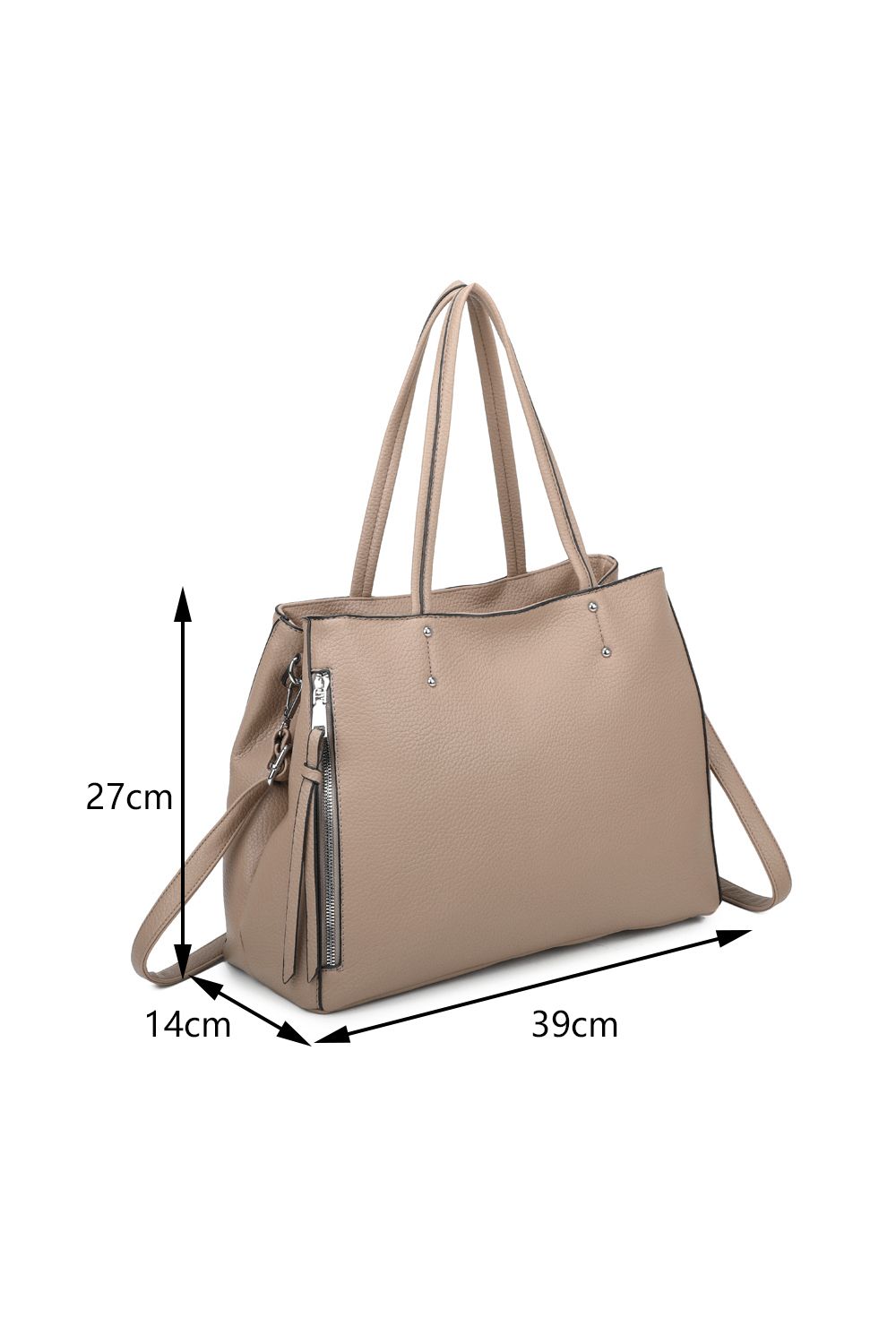 Fontanella Fashion Elara Oversize PU Leather Hobo Shoulder Bag