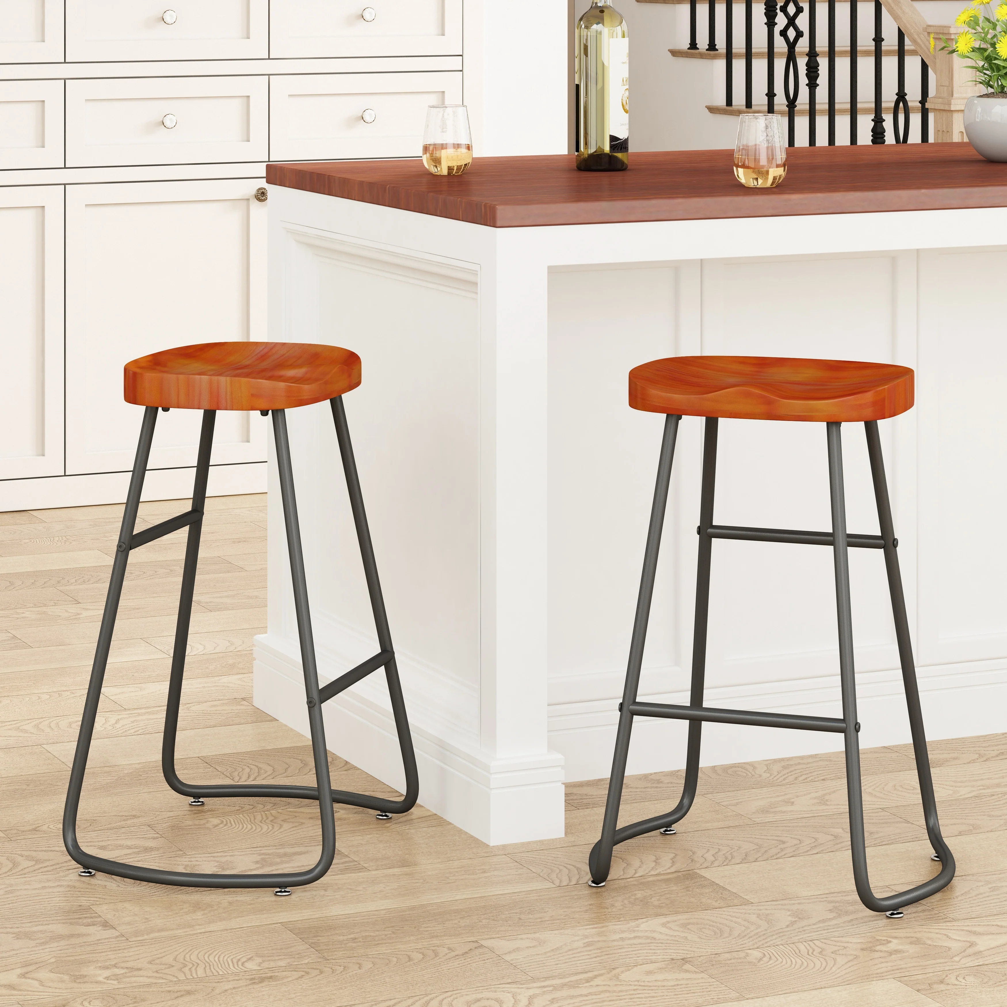 Two-piece Counter Height Bar Stools