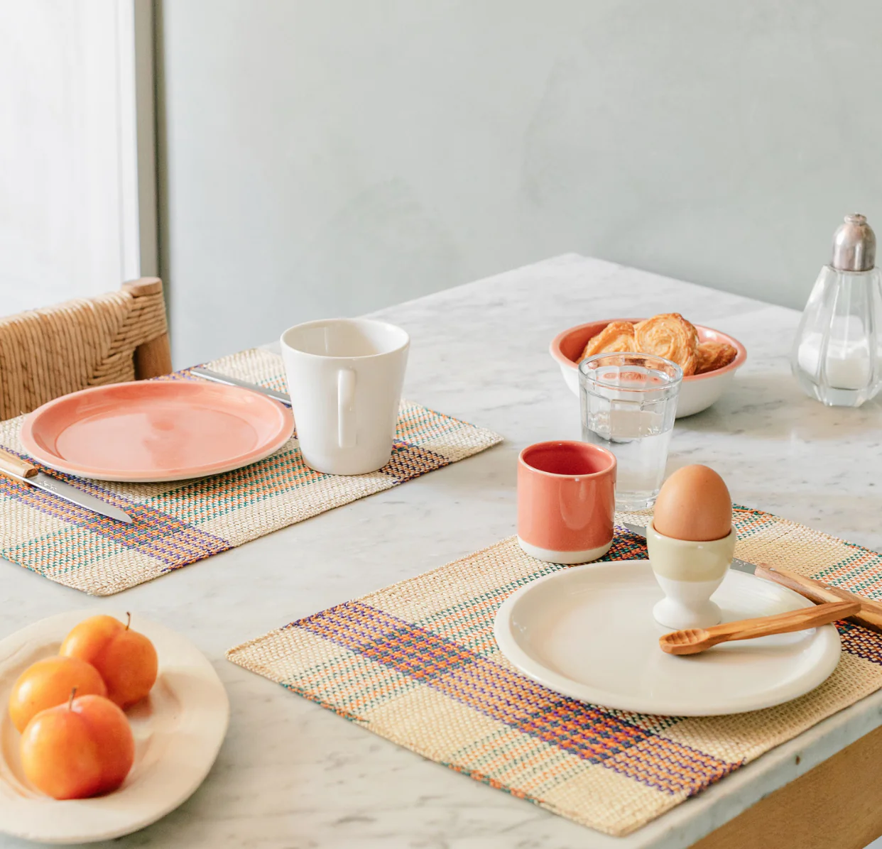 assiette plate terre cuite
