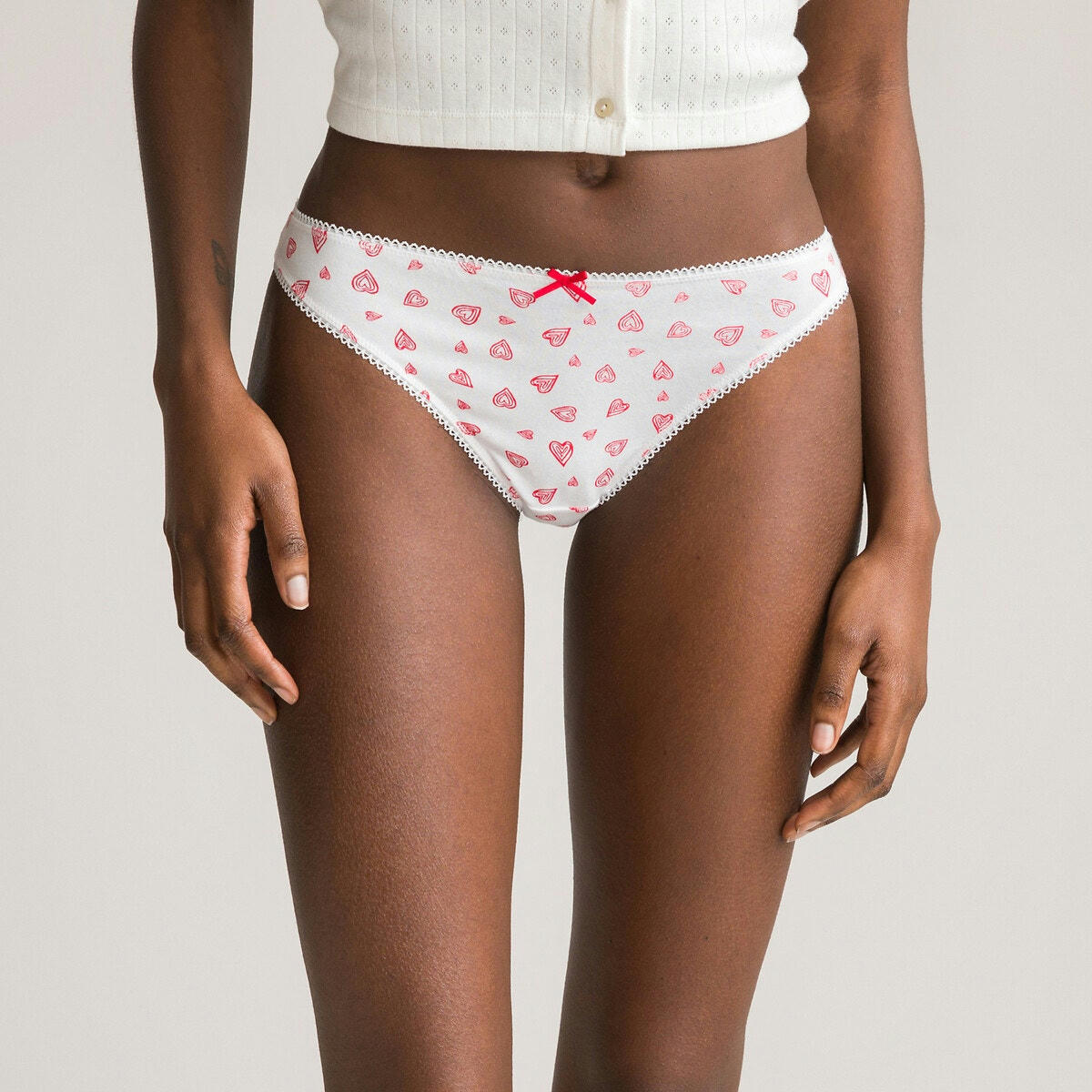 Lot de 3 tangas en coton extensible