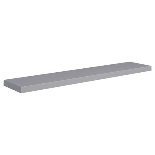 NNEVL Floating Wall Shelves 2 pcs Grey 120x23.5x3.8 cm MDF