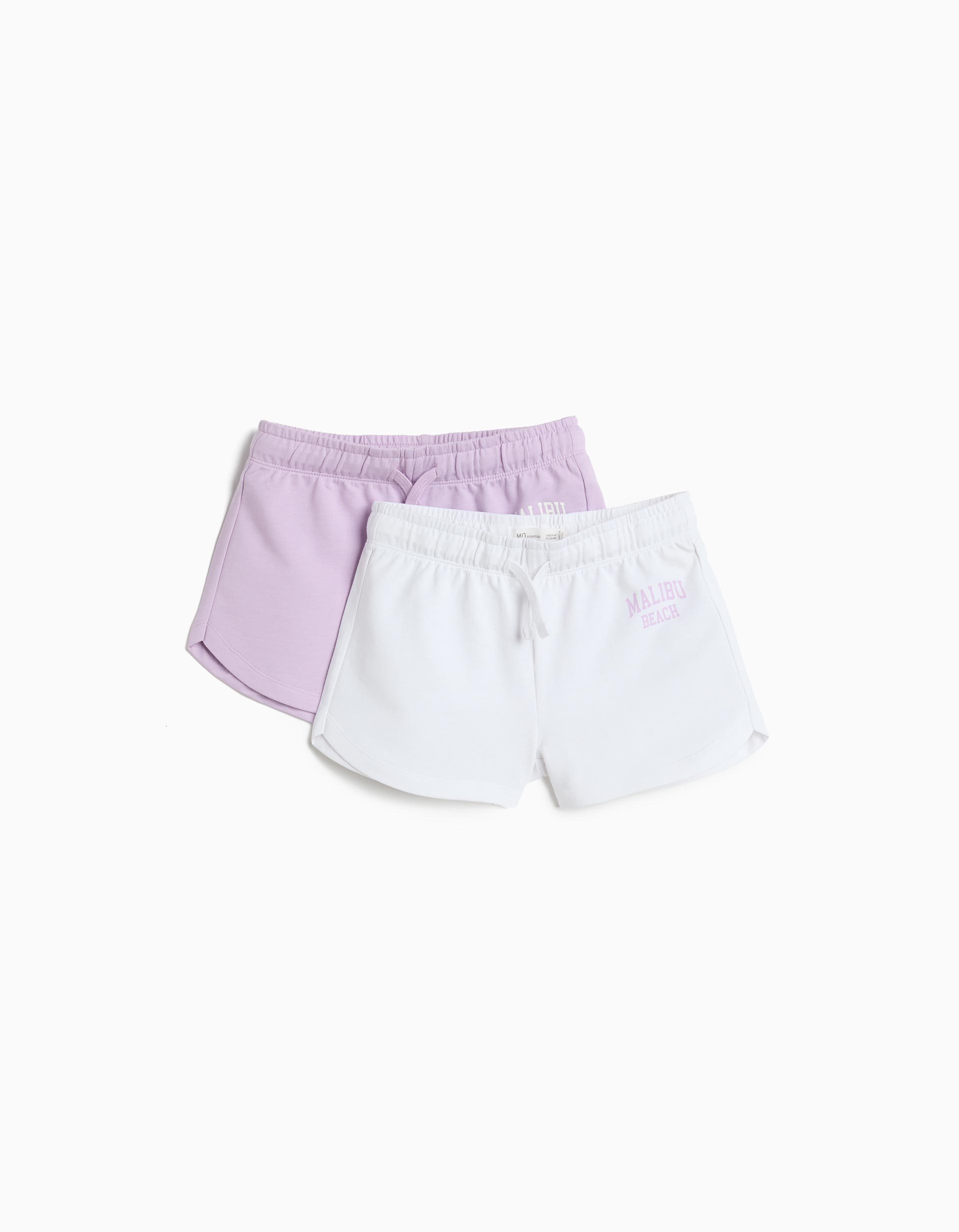Pack 2 Calções, Menina, Roxo Claro