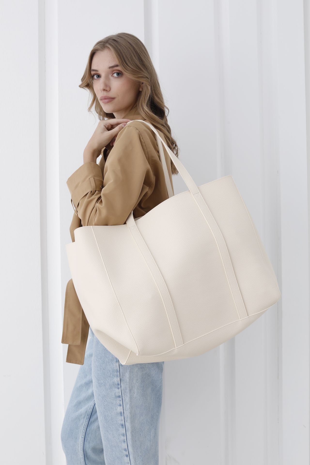 Belissh Pu Leather Weekend Bag – 2 Pcs Set