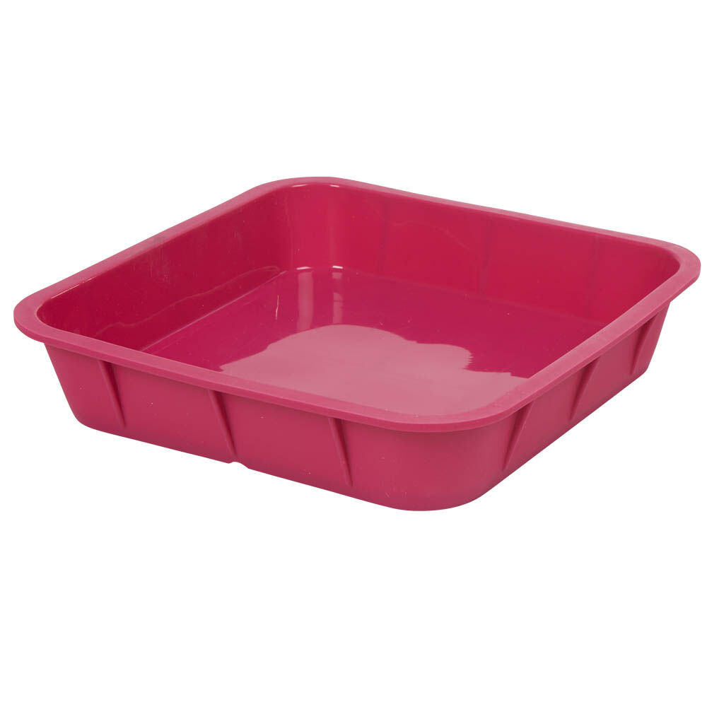 Moule carré silicone rose