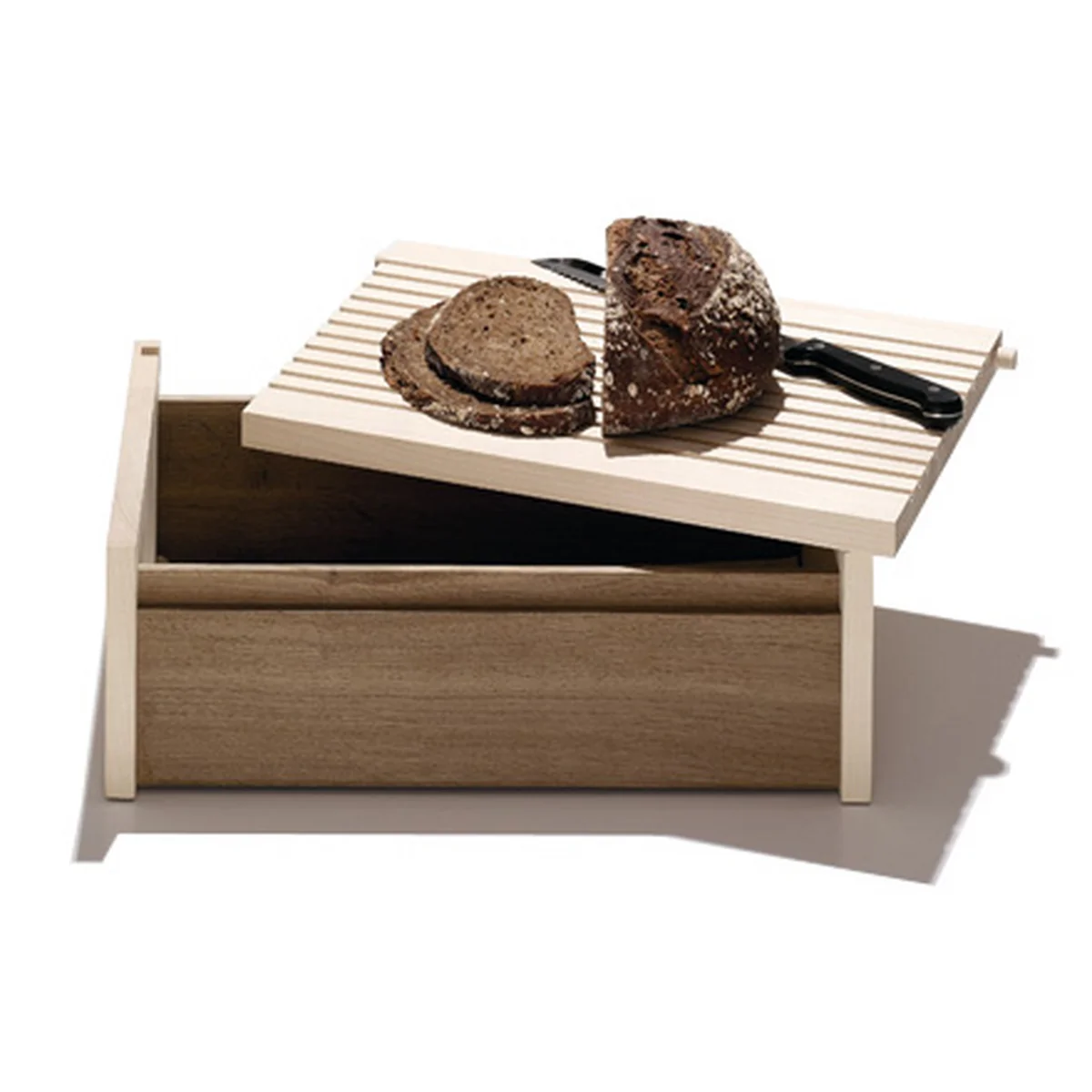 side by side - Brotkasten, Ahorn und Eiche natur