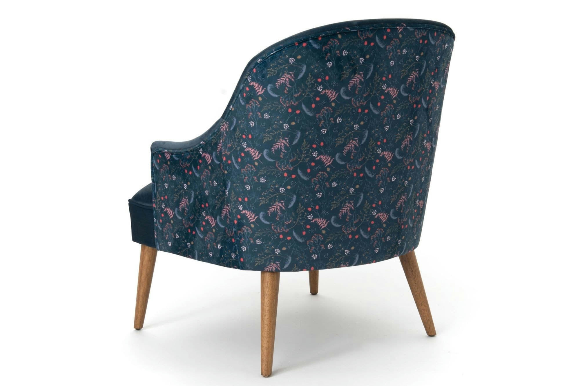 LILO - Fauteuil en velours fleuri