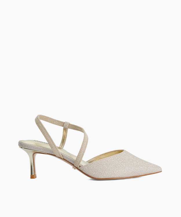 Charming Gold - Embellished Court Shoes