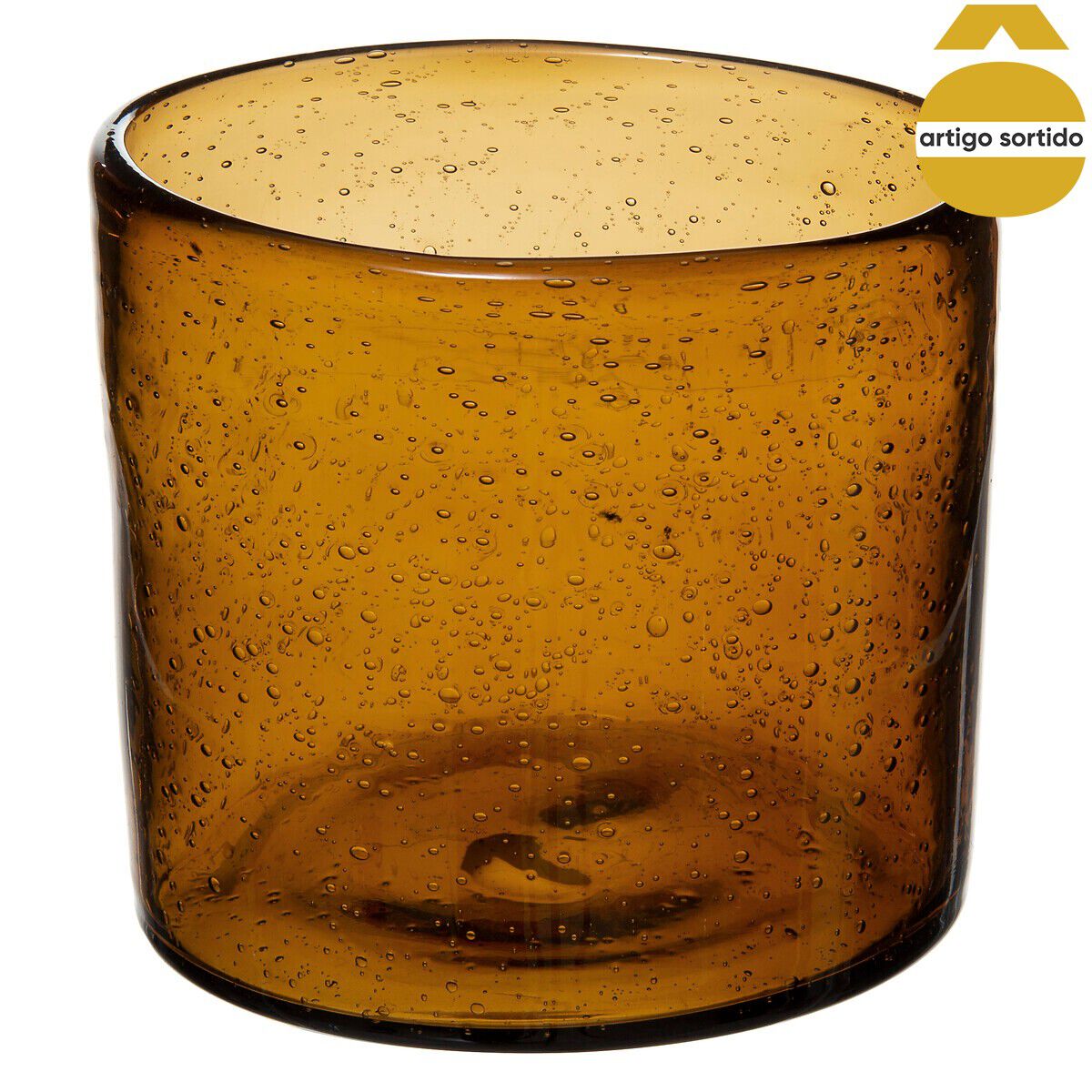 Castiçal de vidro colorido BUBBLY 11,6cm