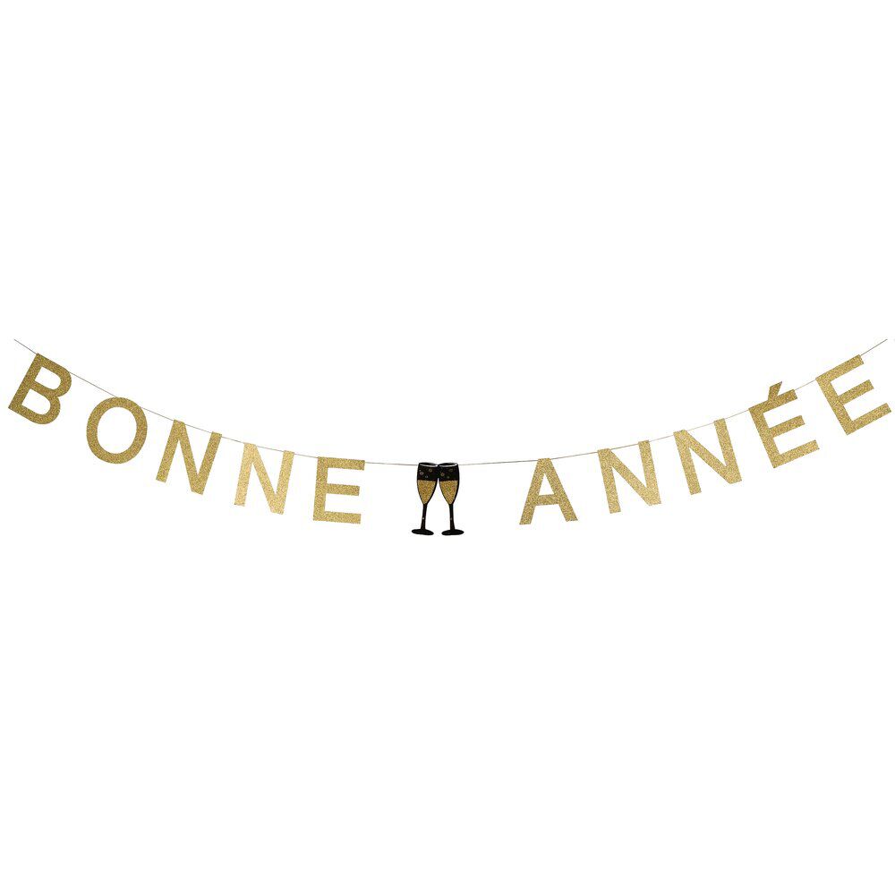 Guirlande Bonne Année dorée