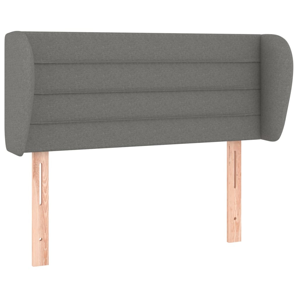 Wezgłowie Szary 103 x 23 x 78/88 cm Tkanina vidaXL