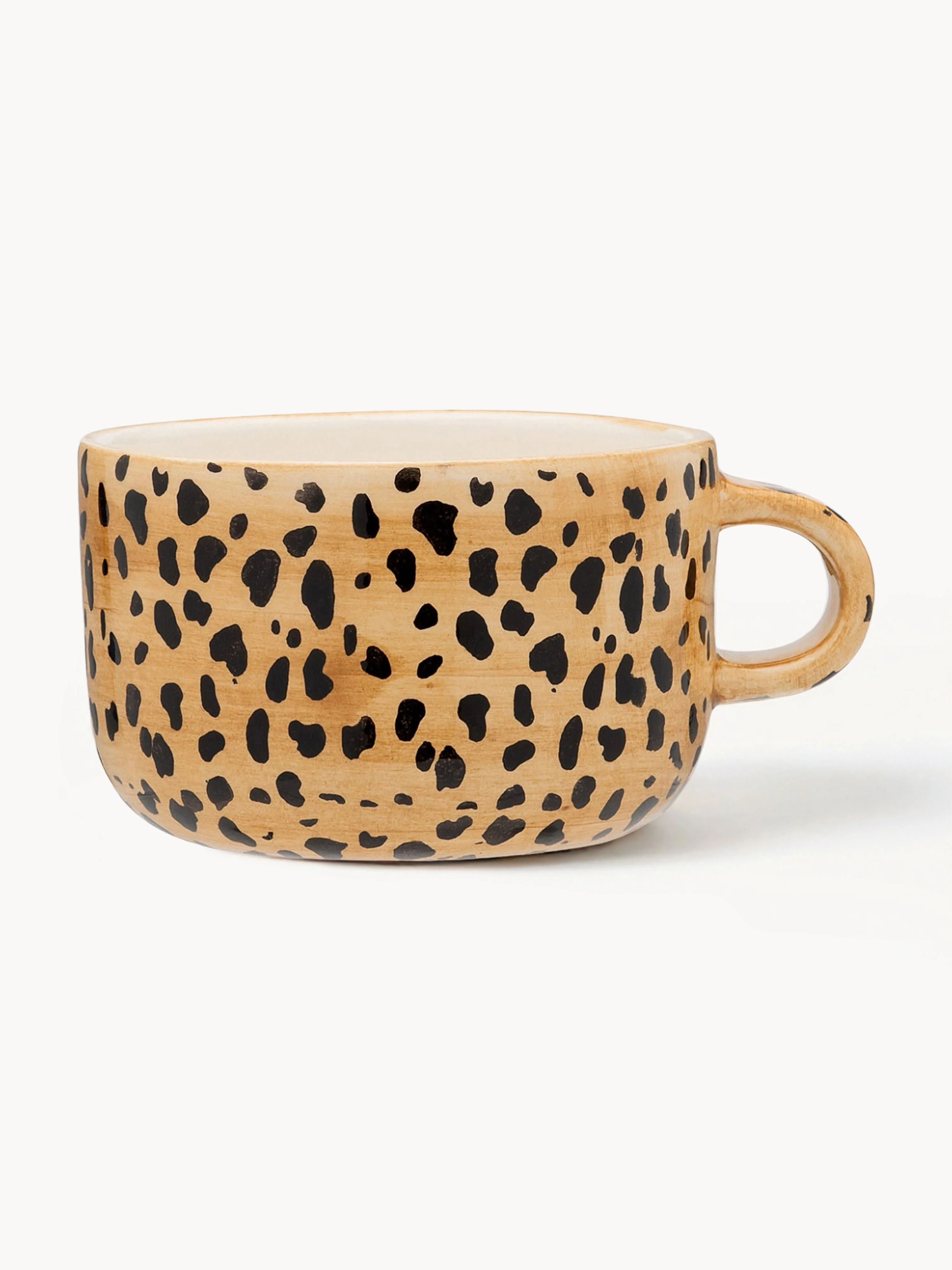 Handbemalte Tasse Leopard