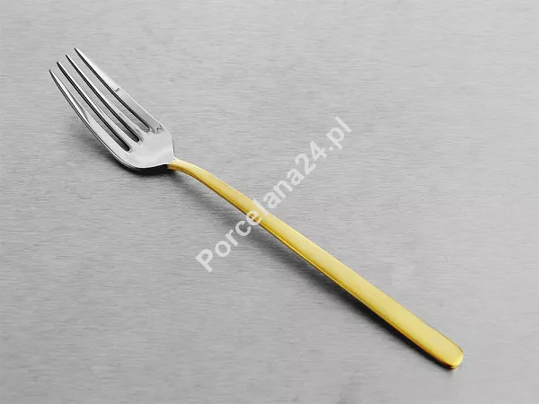Komplet sztućców 65 cz. na 12 osób Hisar - Bahama Gold Satin (4.0/3.0mm) matowe złoto