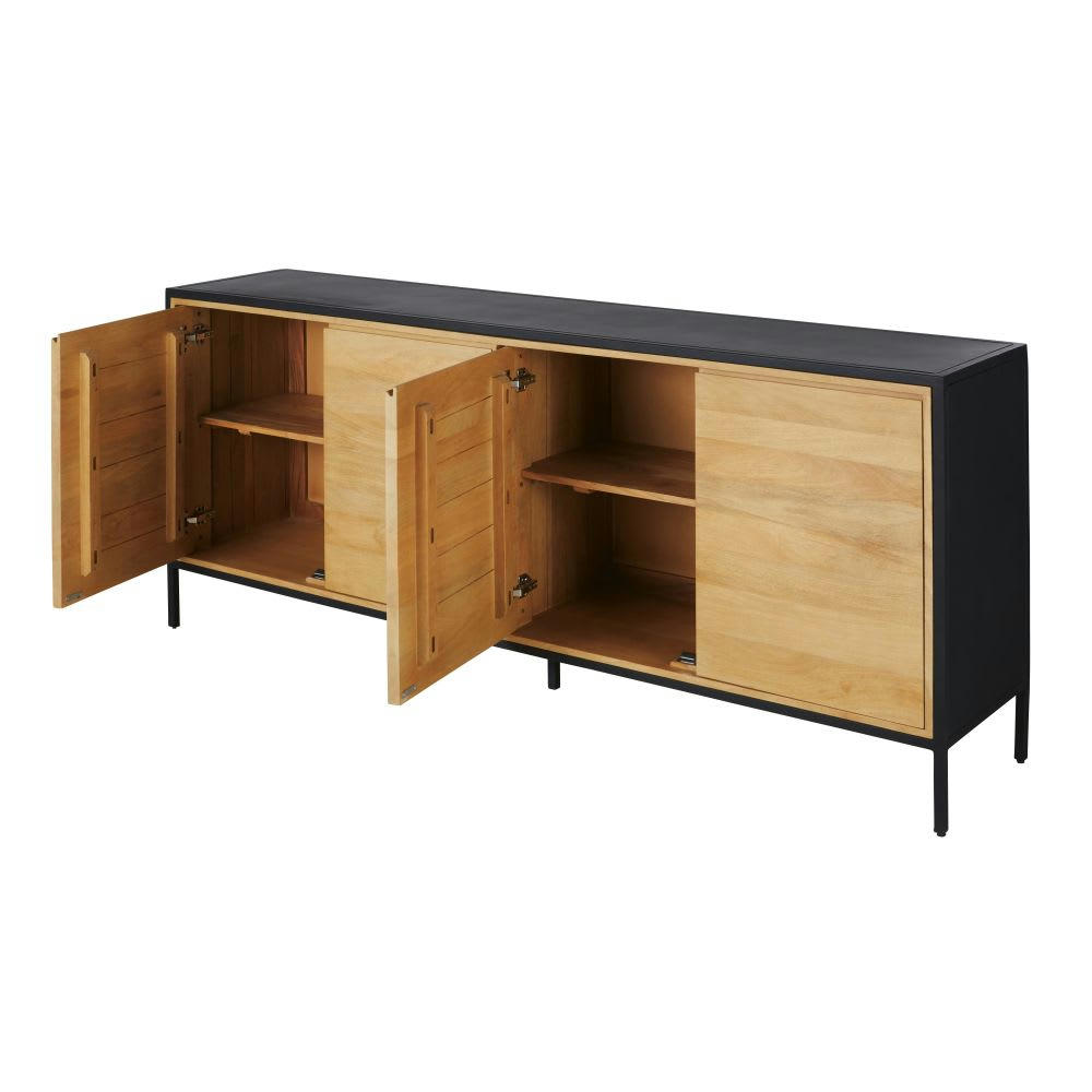 Wayampi - Buffet 4 portes bicolore