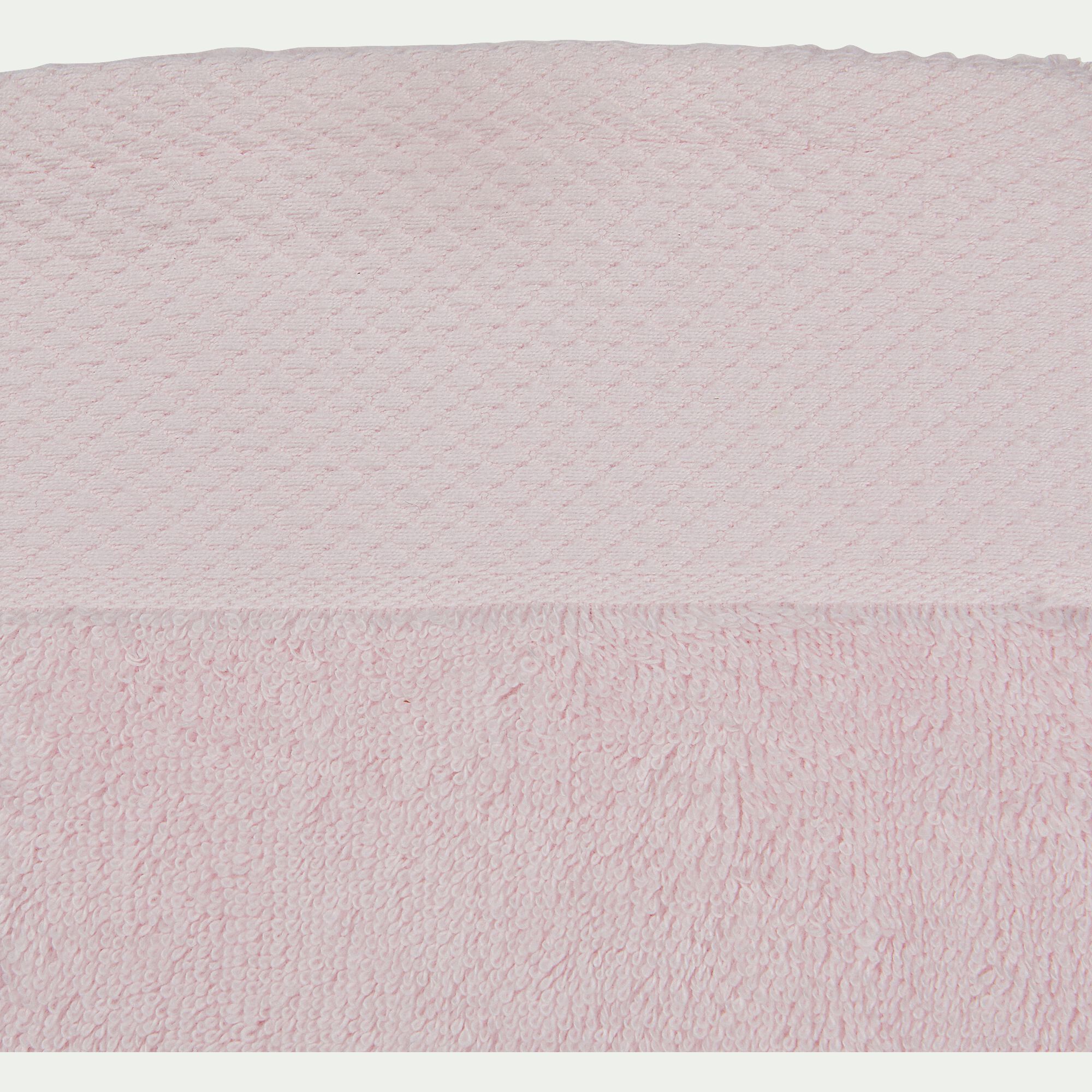 AZUR - Lot de 2 gants de toilette en coton peigné - rose simos