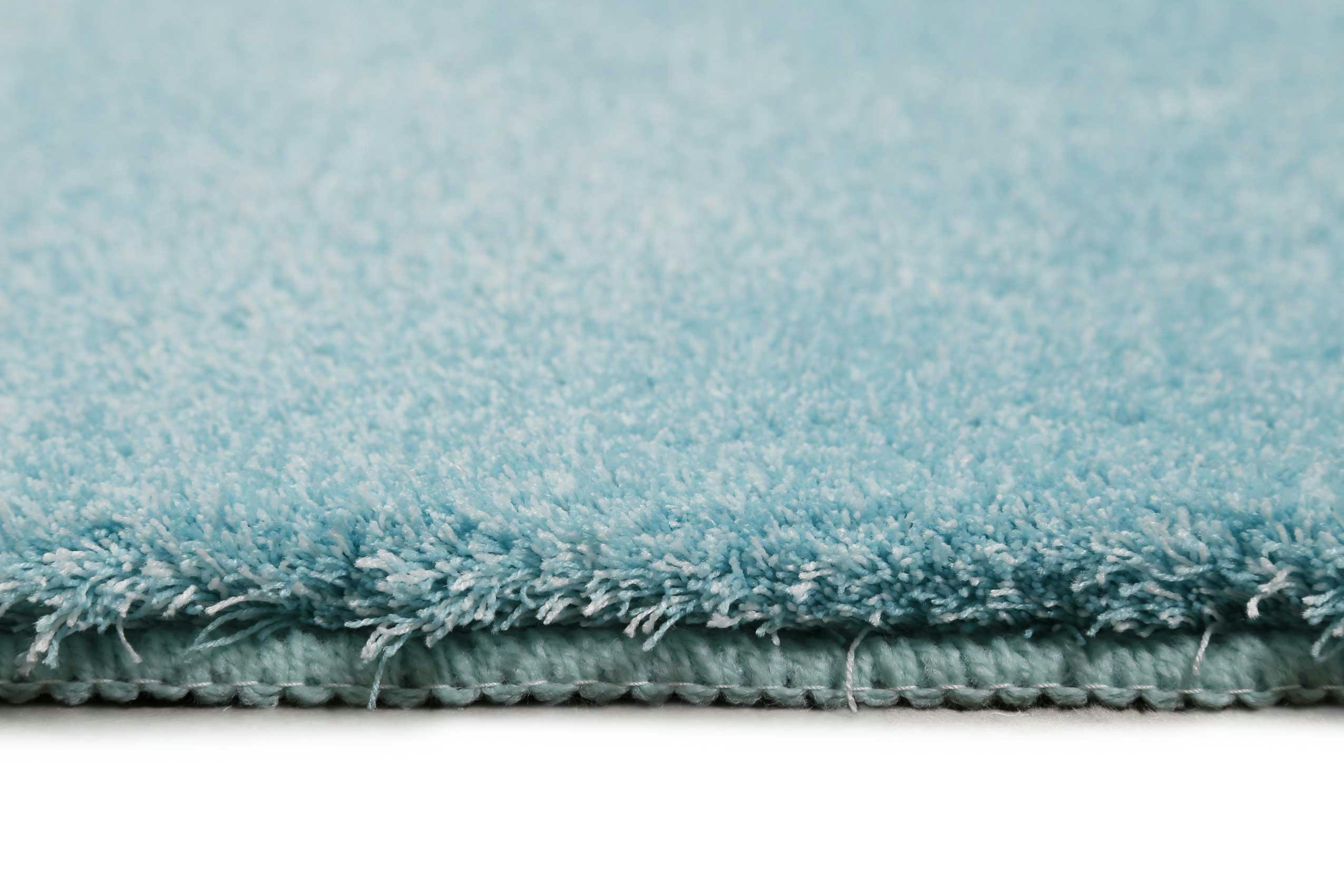 LUUK - Tapis de bain doux dégradé turquoise 80x150