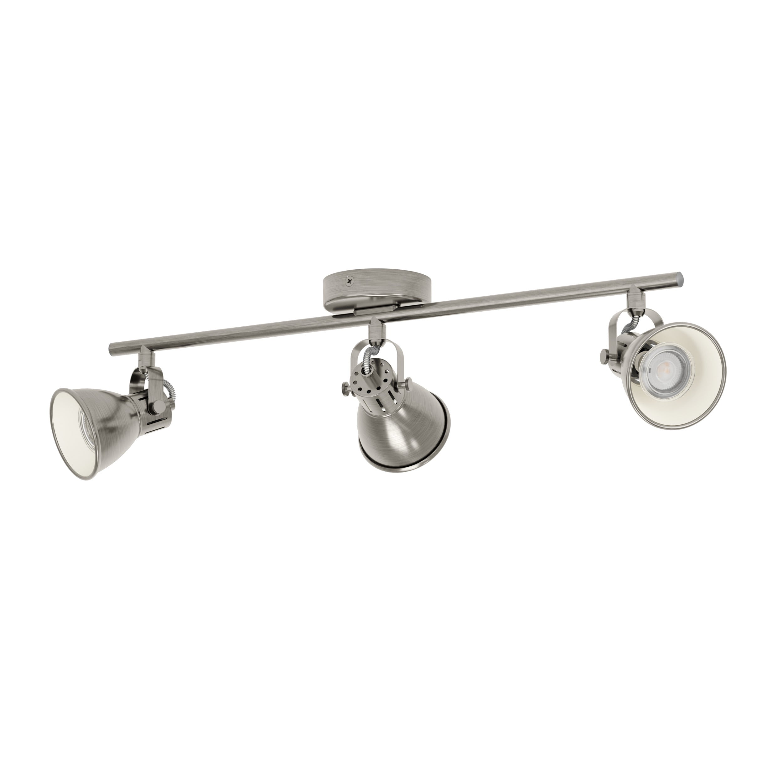 EGLO spot Seras - gu10 - 3 lichts - 59,5 cm - grijs/crème