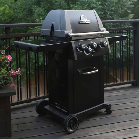 Pack barbecue gaz Royal 340 Shadow   plancha en fonte réversible - Broil King