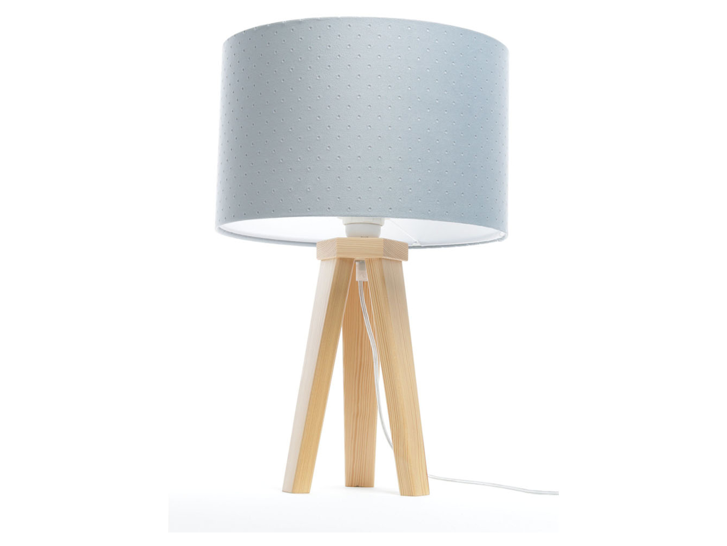 Lampa stołowa Jasmine bebe tkaninowa niebieska