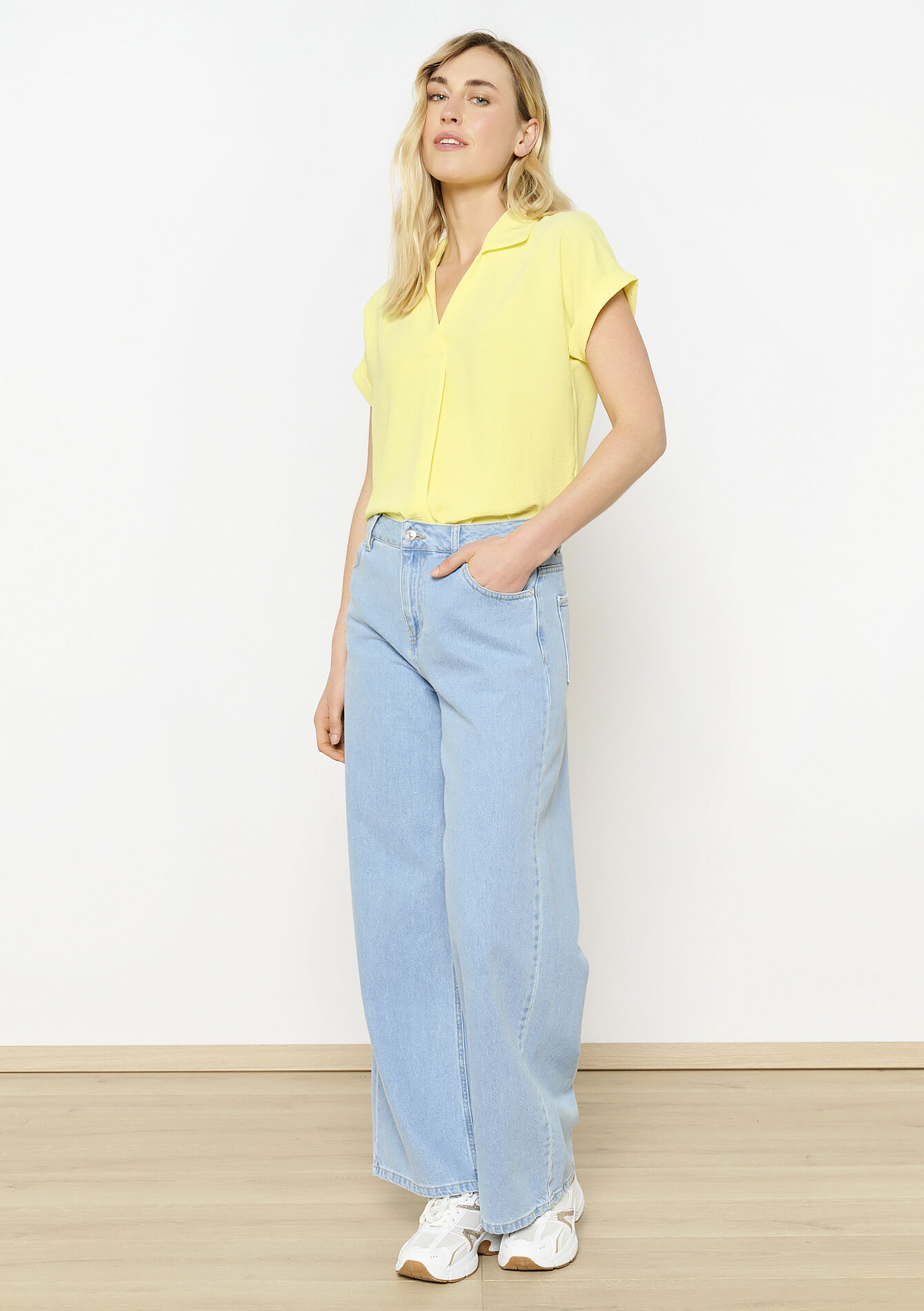 Blouse met polokraag