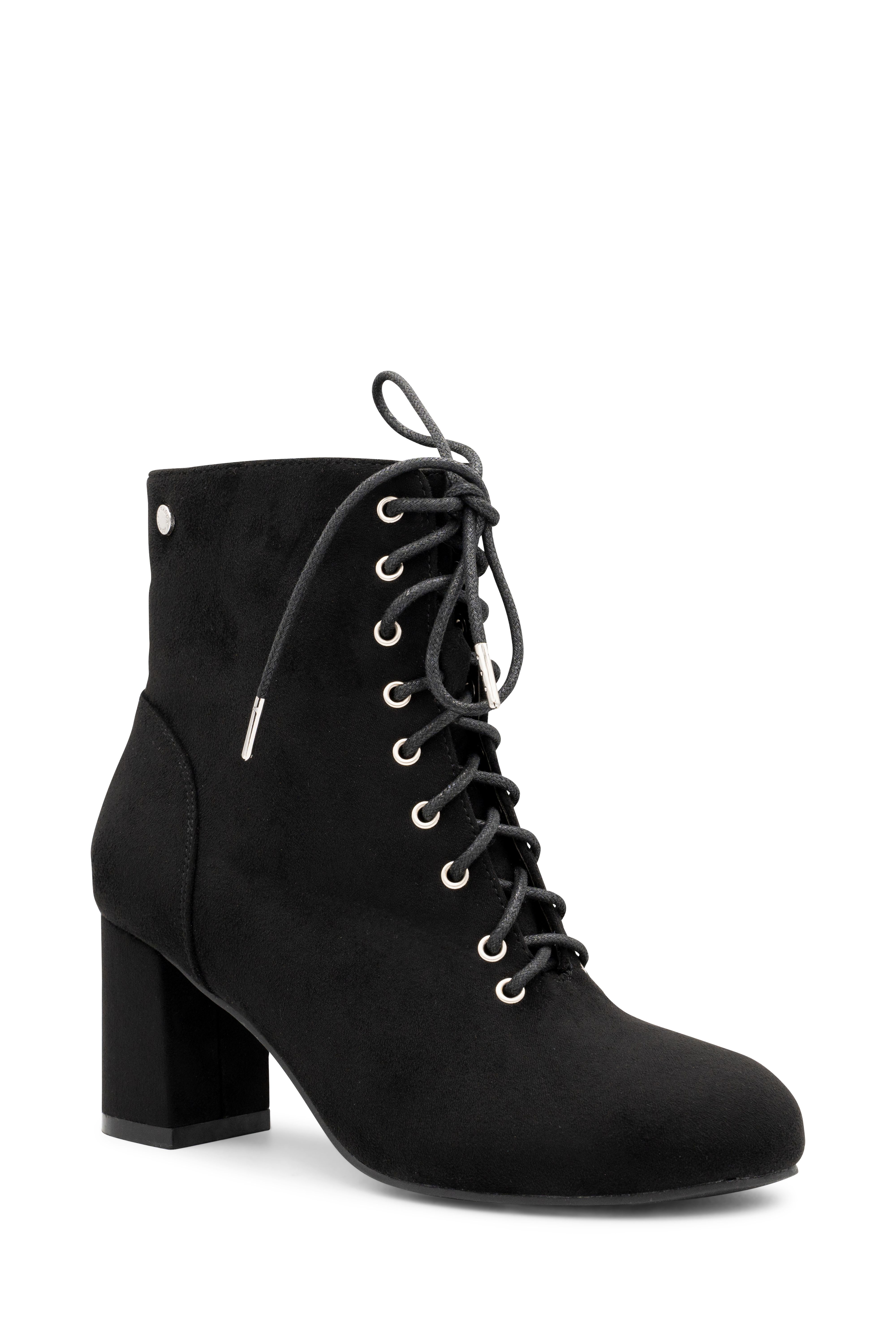 Paradox London Amanda' Micro Suede Mid Block Ankle Boot