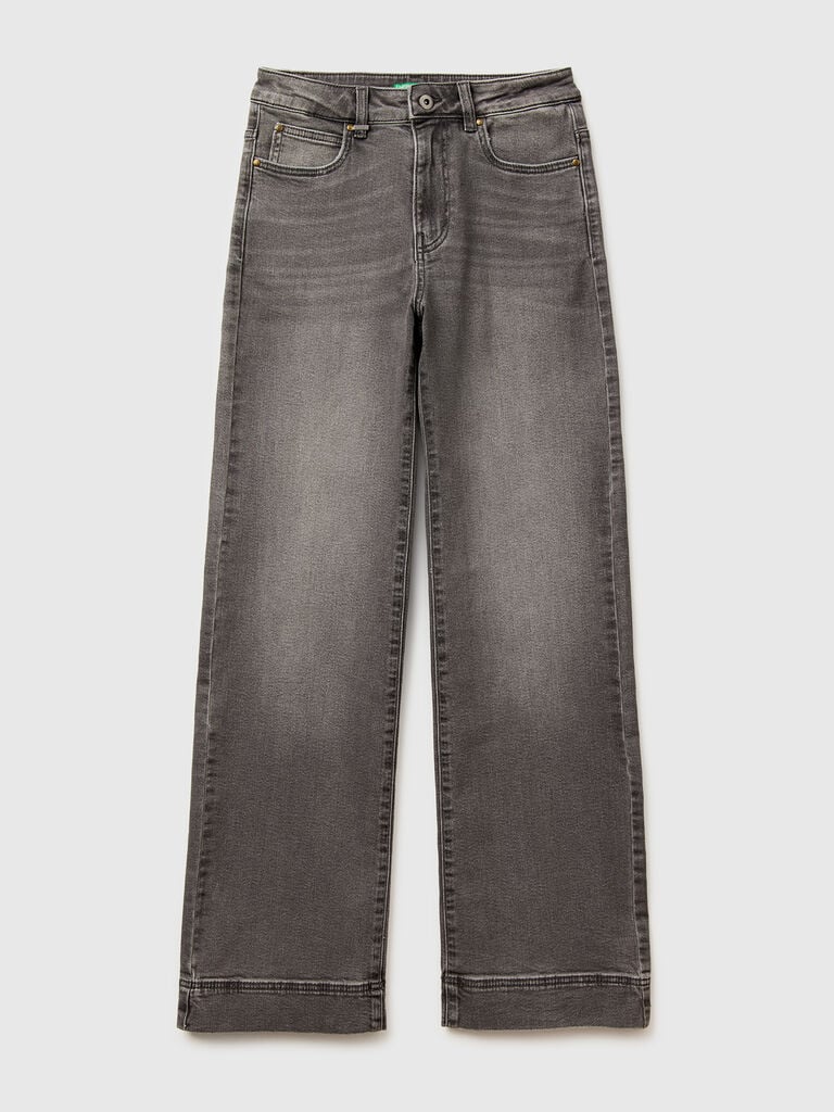 Recycled cotton flare jeans