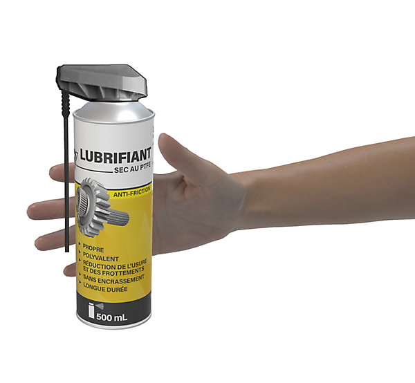 Méduze - 3 lubrifiants secs au PTFE 500mL - Polyvalent - Durable - Antifriction - Professionnel