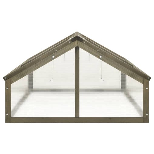 NNEVL Greenhouse Grey 114x80x50 cm Firwood