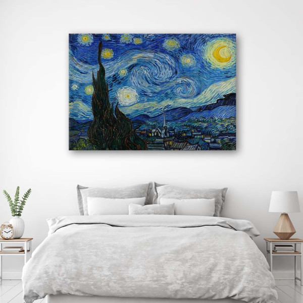 Feeby Obraz na płótnie Gwiaździsta noc V. van Gogh 60x40