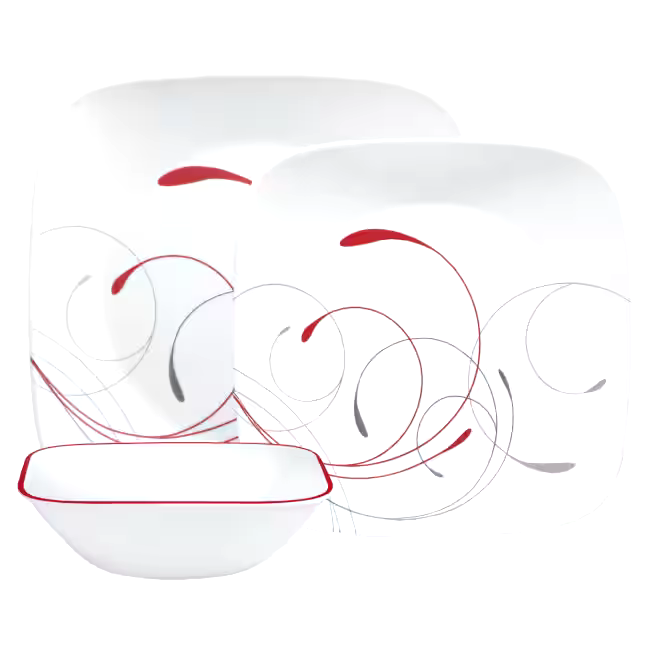 Corelle Splendour Chip & Break Resistant Dinnerware Set, 12-pc