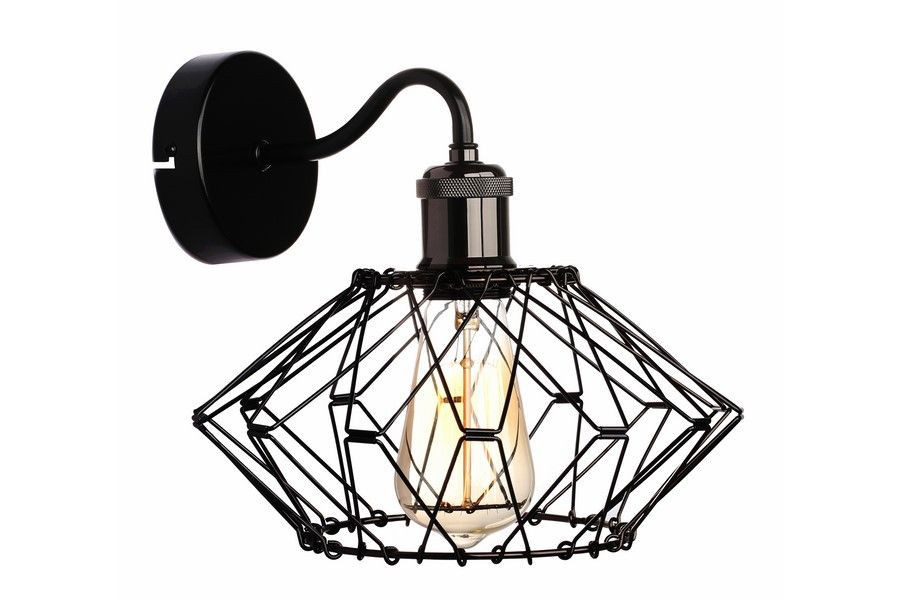 Kinkiet czarny Cameleon 1xE27x40W wym:30x28x22cm IP20 Reality