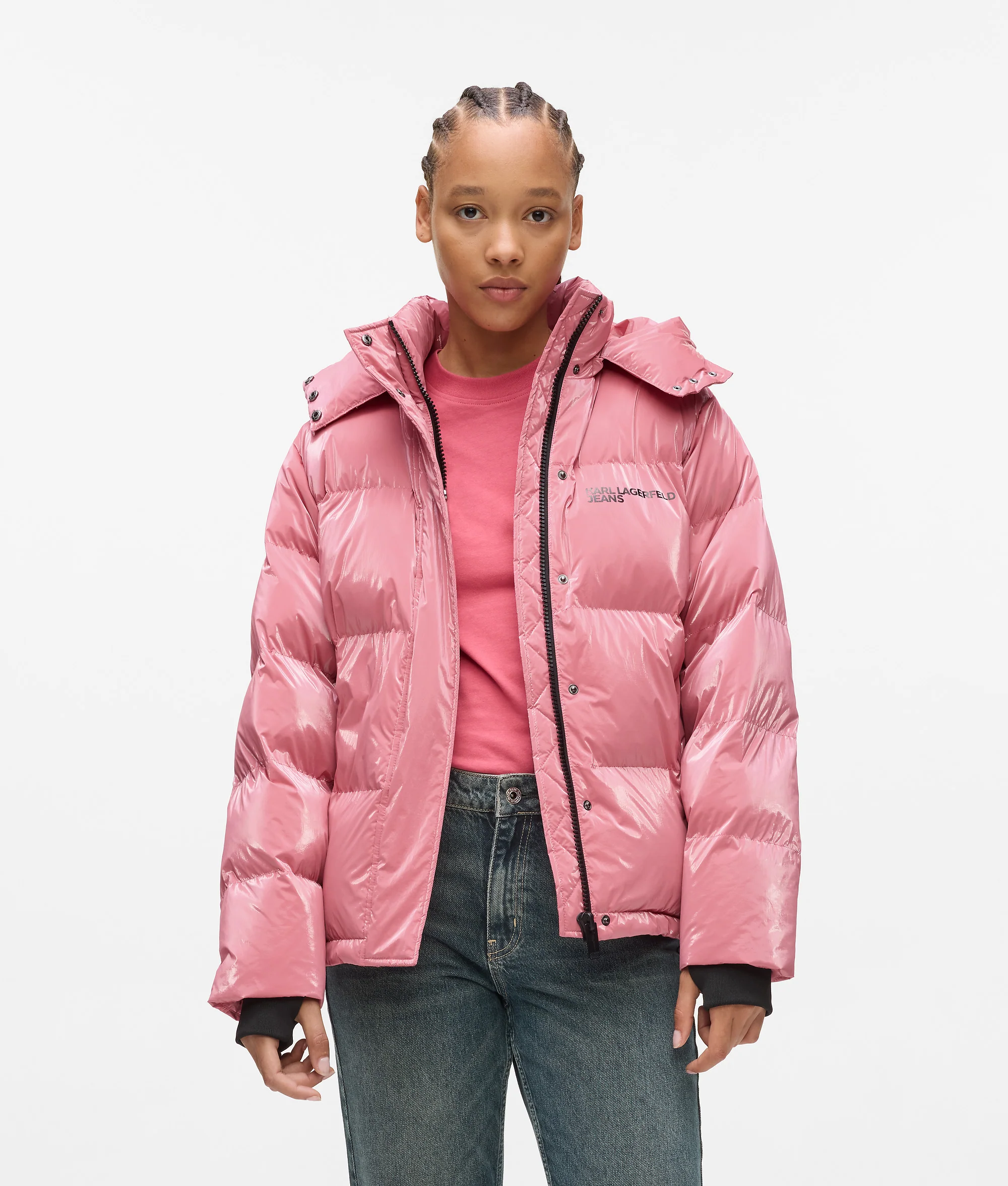 Veste matelassée effet perlé