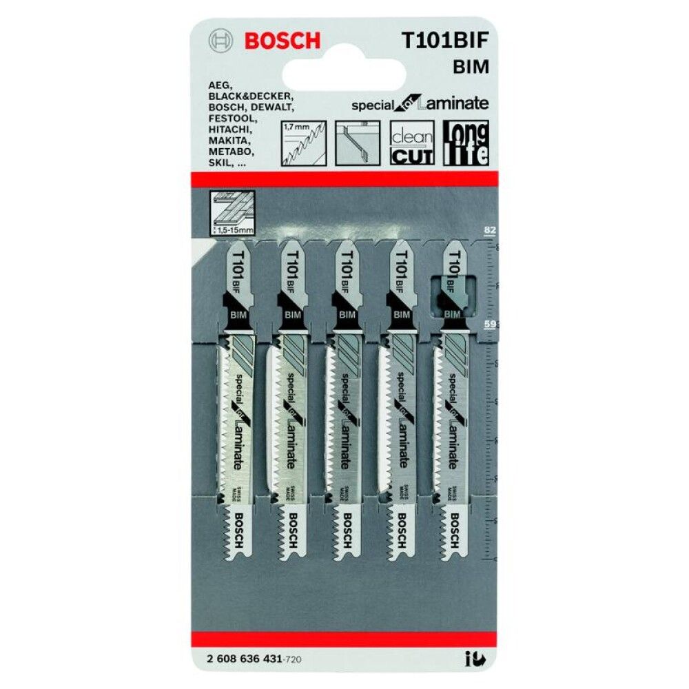 STIKKSAGBLAD BOSCH T101BIF LAMINAT A5