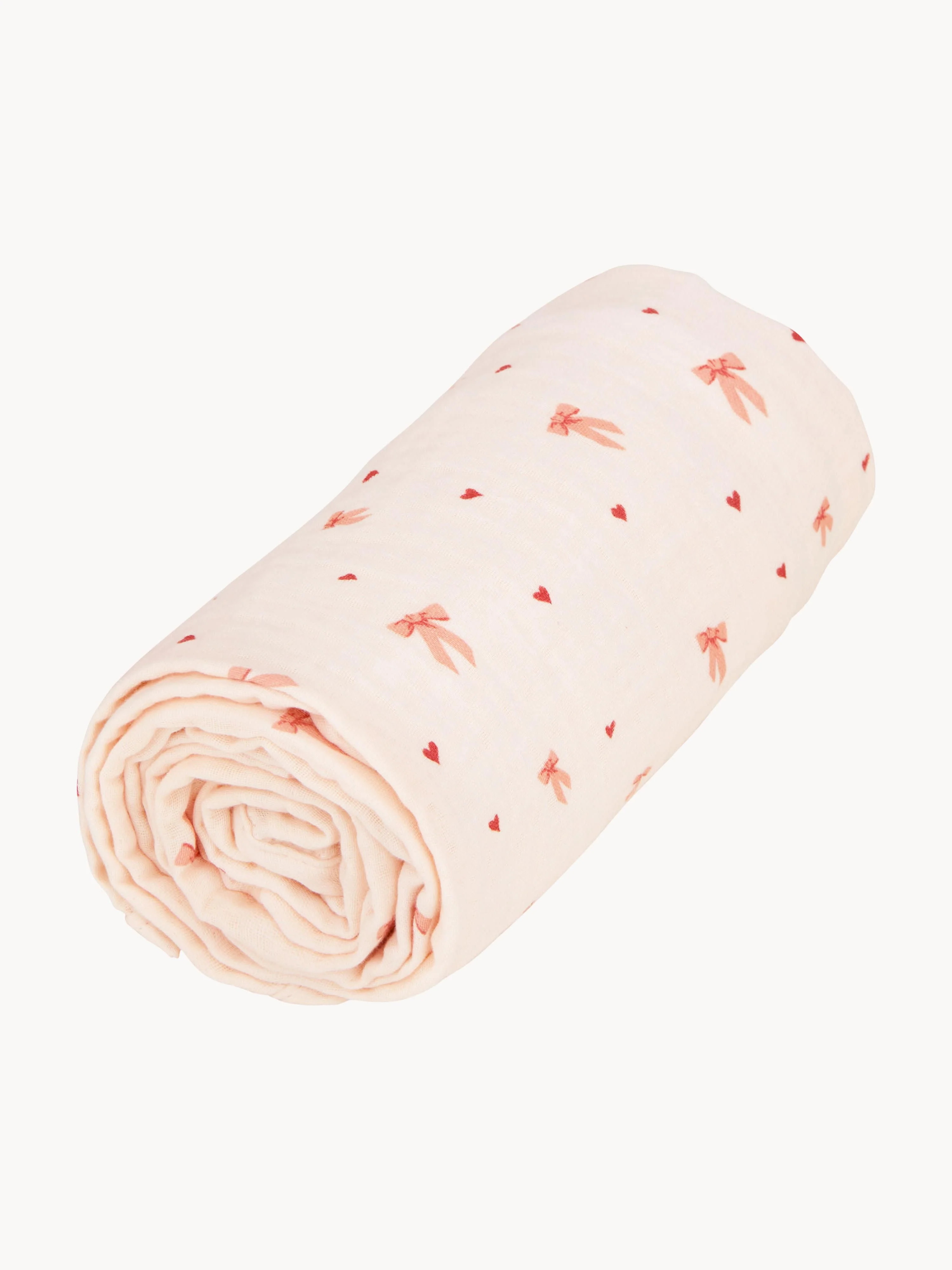 Babydecke Bows aus Bio-Baumwolle