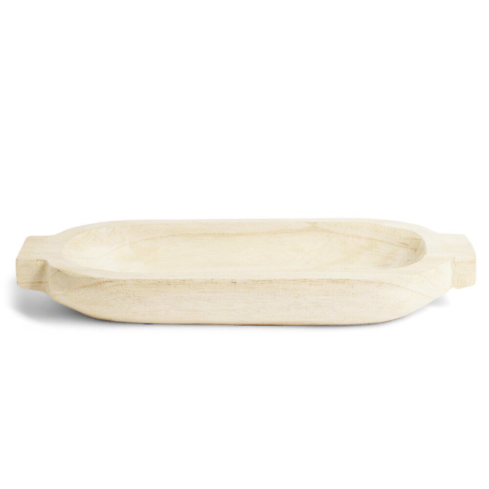 Vide poche bois beige 35x15x5cm