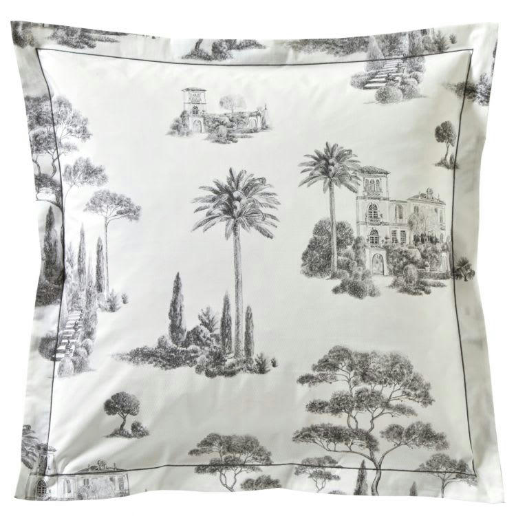 PROMENADE - Taie D'oreiller en Coton Blanc 65x65 cm