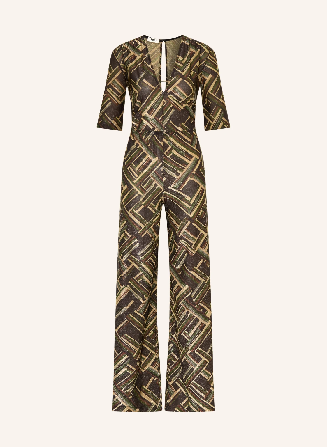 SIYU Jumpsuit mit Glitzergarn