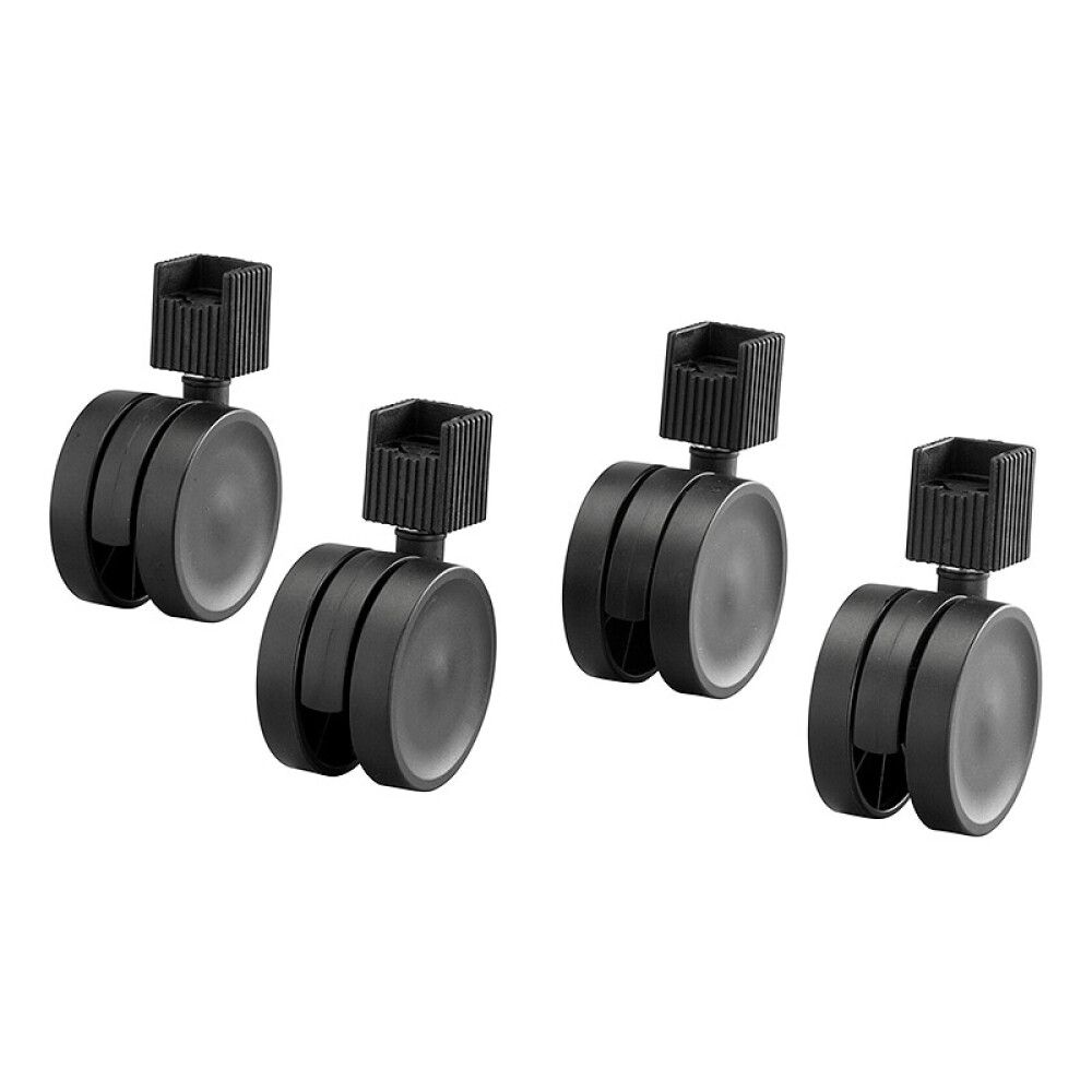 HJULSETT ELFA 4-PACK SVART