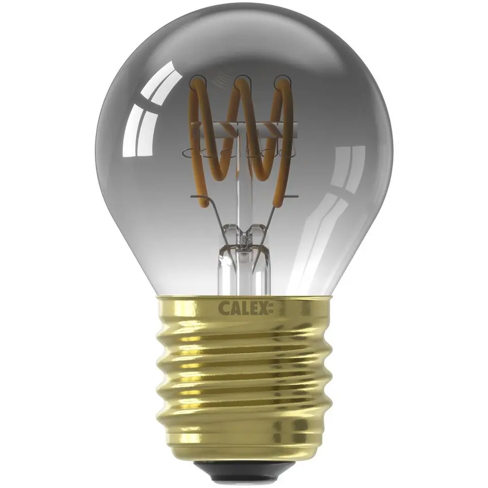 Calex LED kogellamp - titaniumkleur - E27 - 4W - 136LM - dimbaar